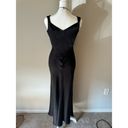 Tahari  Black Silk Square Neck Dress Photo 9