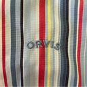 Orvis  Lite Dark Blue Striped Button Up Shirt Top Long Sleeve Womens Size 8 Photo 5