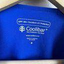 Coolibar Logo Rash Guard Size Small Swim Surf Beach Long Sleeve UPF 50 Blue Photo 2