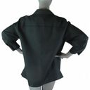 Harvé Benard Harve Benard,18W, Black Linen Blend Shirt, long sleeve button front blouse, $23 Photo 5