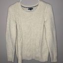 Tommy Hilfiger  neutral chunky knit crewneck sweater women’s size medium Photo 0