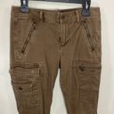 Polo  Ralph Lauren burnished brown slim cargo zippered pants size 8 Photo 2