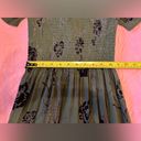 Angie Maxi Dress Olive Green Floral Print Ruffle Hem Maxi Dress Maxidress Size S Photo 5