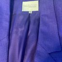 Nordstrom TOWN SQUARE Purple 2-Pocket Lined Blazer Jacket EUC M 90s Preppy Heathers Classic Photo 6