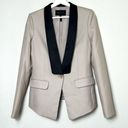 BCBGMAXAZRIA  Lapeled Beige Blazer Photo 1