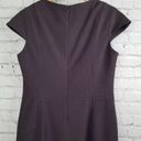 MM.LaFleur M.M. Lafleur Ashley Crepe Sheath Dress 8 Womens Cap Sleeve FIG Purple Brown Photo 6