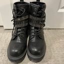 Rock And Candy Black Combat Boots  Photo 1