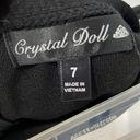 Crystal Doll Cristal Dall Beautiful Black and Blue Strapless Maxi Dress Size 7 Photo 4