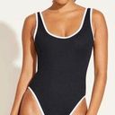 Vitamin A  Reese Reversible One-Piece Swimsuit in Black/White Size X-Small Photo 0