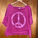 True Craft Womens Cropped Peace Sweatshirt Size X-Large  Photo 0