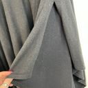 Chico's Chico’s Size S / M Poncho Sweater Women’s Cotton Cashmere Blend Black Cape Tunic Photo 3