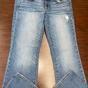 American Eagle Dark Wash Super Stretch Artist Cropped Denim Jeans Size 14 Short Photo 0