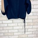 Karina Grimaldi  Silk Colorblock Cream and Navy Blouse Size XS Photo 2