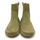 Anthropologie NEW  Latigo Olive Green Suede Moccasin Boho Bootie Women’s Size 10 Photo 8