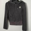 American Eagle  Outfitters Gray Fleece Full Zip Hooded Jacket Photo 0