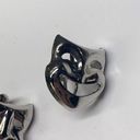 GF Lot Of 2 - Sterling Drama Mask Screw On - Winard 12k 1/20  Clip On Earrings Photo 2