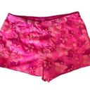 Vintage Y2k Swim Shorts Floral Tropical Flower Pattern Cover Up medium Pink Photo 0