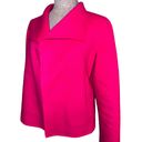 Talbots  Double-Face Wing Collar Wool Blend Jacket Fuschia Hot Pink Size XS Photo 2