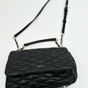 DKNY  Black Diamond Quilted Leather Lara Top Handle Crossbody Bag Photo 13