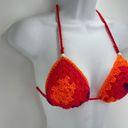 Handmade Napper brand granny square string bikini top halter adjustable any size Orange Size undefined Photo 10