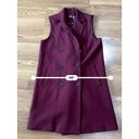 J. McLaughlin  burgundy Nova Double Breasted Notch Collar Vest size XS Photo 4