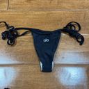 frankie's bikinis Frankie’s x alo black tie bottoms Photo 2