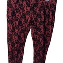 Celebrity Pink  Black and Red Paisley Lace Pants Photo 0