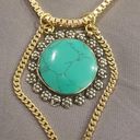 Vanessa Mooney 💕💕 Gold Turquoise Stone Necklace Photo 2