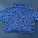 Disney Vintage Walt  World Sleepwear Minnie & Mickey Button-up Top Photo 3