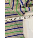 Burton  Striped Blue Green Lightweight Cotton Hoodie EUC Sz Lg Men’s/Unisex Logo Photo 9