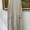 Boutique Linen Jumpsuit Tan Photo 0