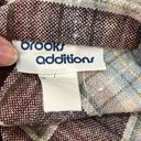 Brooks  ADDITIONS Vintage 70's Wool Blend Pleated Plaid Skirt-7 Photo 3