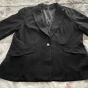 Louben Woman black triacetate crystal button office professional blazer size 16W Photo 10