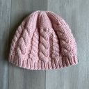 The North Face Chunky Knit Beanie in Pink One Size Photo 4