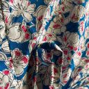 ZARA  puff sleeve pink blue floral mini wrap dress, size medium Photo 7