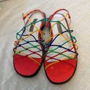 Strappy elastic sandals ! Perfect for Pride Month 🏳️‍🌈 Size 7 Photo 0