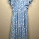 a.n.a NWT  Cate Blue Animal Print Jill Maxi Dress - size Large Photo 5