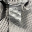 Banana Republic  Sweater Women Size Medium Gray Knit Ribbed Nylon Blend Crew Neck Photo 5