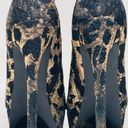 Shoedazzle Sheba Gold Flake Cheetah Leopard Print Booties Size 7 Photo 3