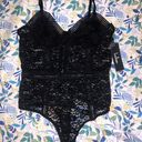 Lulus NWT  Lady Marmalade Black Lace Bodysuit - Medium Photo 6