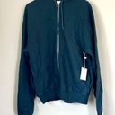 Good American NWT  Blue Oversized Zip Up Hoodie - Size 3 (Large) Photo 0