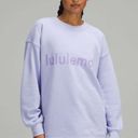 Lululemon RARE!💜 🍋 Perfectly Oversized Crew Lilac Smoke Photo 1