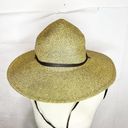 Pacific&Co San Diego Hat . Mixed Braid Large Brim Sun Hat Beige Packable NWOT Photo 2