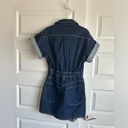 frame denim FRAME Oversized Button Detail Denim‎ Mini Dress size XXS Photo 7