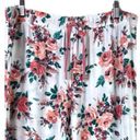 Cynthia Rowley Women’s Pajama Pants Wide Leg Drawstring Pockets Floral Size L Photo 3