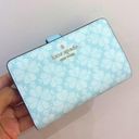 Coach Kate Spade Blue Glow Multi Signature Spade Flower Medium Compact Bifold Wallet Photo 1