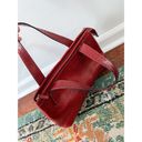 Fossil  Sedona Shoulder Bag in Red Leather Vintage
Stitching Y2K Barrel Zipper Photo 6