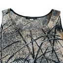 St. John  Sleeveless Leaf Print Neutral Blouse Shirt Top Stretch Size Small Women Photo 1