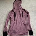 Zobha Cutout Workout Yoga Hoodie Purple Photo 3