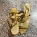 Kate Spade Clume Beige Patent Rainbow Wedges Photo 1